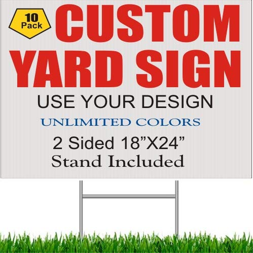 18x24 custom corrugated yard signs
